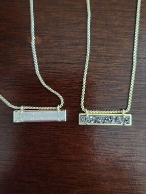 Kendra Scott Leanor Bar Necklace Gold Drusy Necklaces Set